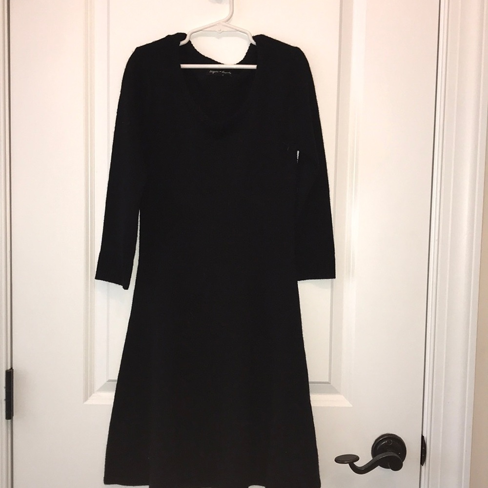 Black sweater dress